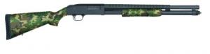 Mossberg & Sons 590 Pump Action Shotgun, 12 Ga, 20" Bbl, US Woodland Camo, Heatshield, 8+1 Rnd BRS Exclusive - 50710