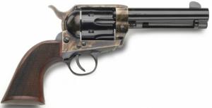 Traditions Firearms 1873 Frontier Case Hardened/Blued Checkered Grip 4.75" 357 Magnum Revolver - SAT73-006LC