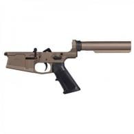 Aero Precision M5 Carbine Complete Lower Receiver with A2 Grip, No Stock - Kodiak Brown - APAR308292