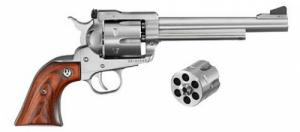 Ruger Blackhawk Convertible Stainless 6.5" 357 Magnum / 9mm Revolver - 0320