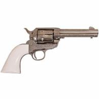 Cimarron Frontier Nickel/Ivory 4.75" 45 Long Colt Revolver - PP410LNI