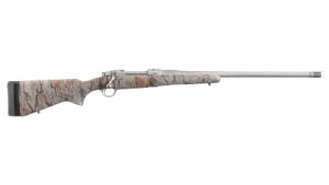 Ruger Hawkeye FTW -  Hunter Natural Gear Camo Rifle - Left Hand 3 RD 375 Ruger 22" - 7173