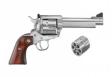 Ruger Blackhawk Convertible Stainless 5.5" 357 Magnum / 9mm Revolver - 5247