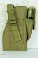 Tactical Molle Holster w/ Attached Mag Pouch | Coyote | Right - 25-0029007001