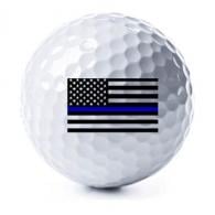 Thin Blue Line American Flag Golf Balls 3 Pack - TBL-AM-GB