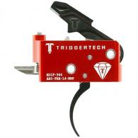 TriggerTech AR15 Diamond Two Stage Triggers PVD Black Pro Curved - AR0-TRB-14-NNP