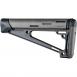 Hogue OverMolded Fixed Buttstock Gray fits A2 Buffer Tube - 15541
