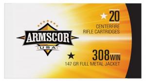 Armscor 308 Win  147gr   FMJ         20rd - 50170