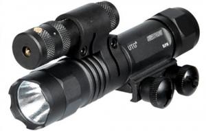 eapers UTG LED Weapon Flashlight and W/E Adjustable Red Laser Combo w/ 16 Positions - LT-ELP38
