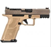 OZ9c Elite 9mm Pistol X Grip Compact Flat Dark Earth Slide Black Barrel