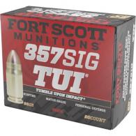 Fort Scott Munition Pistol Ammo 357 Sig 95 gr. TUI 20 rd. - 357SIG-095-SCV