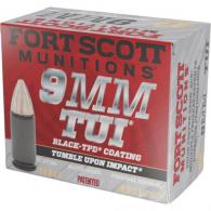 Fort Scott Munition TPD Black Pistol Ammo 9mm 115 gr. TUI 20 rd. - 9MM-115-SCVTPD