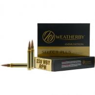 Weatherby Rifle Ammo 338 WBY RPM 225 gr.Interlock 20 rd. - H338225IL