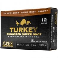 Apex Turkey TSS Shotgun Ammo 12 ga. 3 in. 2oz #8 shot 5 Round - ST3-8