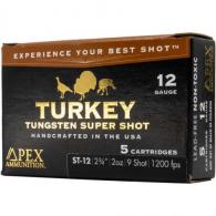 Apex Turkey TSS Shotgun Ammo 12 ga. 2-3/4 in. 2oz #8 shot 5 Round - ST12-8