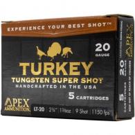 Apex Turkey TSS Shotgun Ammo 20 ga. 2-3/4 in. 1-3/8oz #9 shot  5 Round - LT20-9
