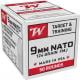 Main product image for Winchester USA  9MM Ammo  124GR FMJ 50 Round Box