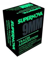 SUPERNOVA AMMUNITION AMO 9MM 119GR FMJ GREEN TRACER 20RD ( 10 BOXES PER CASE )