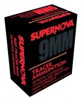 SUPERNOVA AMMUNITION AMO 9MM 119GR FMJ RED TRACER 20RD ( 10 BOXES PER CASE )