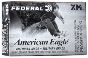 Federal American Eagle Rifle 5.56x45mm LOOSE AMMO - XM193BK150