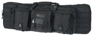 Drago Gear 12-301BL Double Gun Case 37" x 14" x 12.5" Exterior 600D Polyester Black - 12301BL