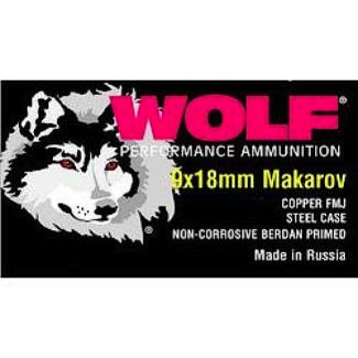 WolfPolyformance9mmX18mmMakarovFullMetalJacket95GR1