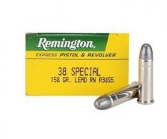 Remington Ammunition TAR .38 Spc 158 GR Lead Roun - RTG38S5