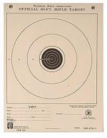 Hoppes Single Bull Rifle Paper Targets 20 Pack - A1T