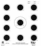 Hoppes 50 Feet 14"x14" Bullseye Target 20 Pack - A17T
