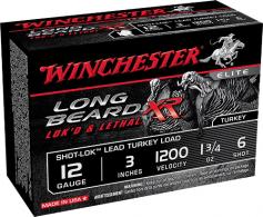 Main product image for Winchester Long Beard XR Shot-Lok Lead Shot 12 Gauge Ammo 6 Shot 10 Round Box