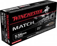Winchester Ammo Match Boat Tail Hollow Point 5.56 NATO - S556M