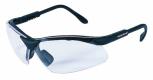 Radians Revelation Shooting Glasses 99.9% UV Rated, Anti-Fog Clear Lens with Black Frame, Adjustable Temple Sleeves & S