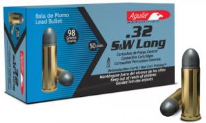 Aguila Target & Range Lead Round Nose 32 S&W Long Ammo 50 Round Box - 1E322340