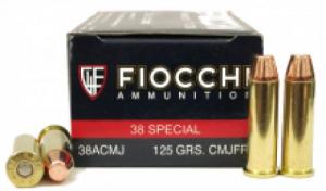 Fiocchi Shooting Dynamics 38 Special 125 GR Copper Metal Jacket Flat Poi - 38ACMJ