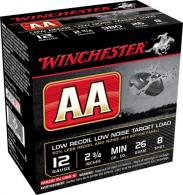 Winchester AA Low Recoil 12 Gauge 2.75" 26 Gram 7/8oz  # 8  25rd box - AA12FL8
