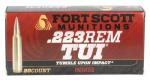 Main product image for Fort Scott Munitions TUI Solid Copper 223 Remington Ammo 55 gr 20 Round Box