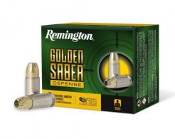 Main product image for Remington Ammunition Golden Saber Defense 9mm 147 gr Brass Jacket Hollow Point (BJHP) 20 Bx/ 25 Cs