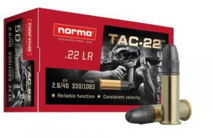 Main product image for Norma Ammunition Tac .22 LR 40 gr Lead Round Nose 50 Per Box/ 100 Case