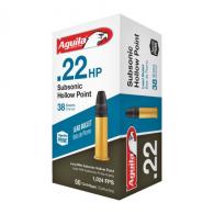 Aguila Subsonic  22LR  38gr Lead Hollow point  50 Round Box - 1B220268