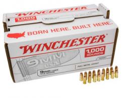 Main product image for WIN AMMO USA 9MM 1000RDS/CASE