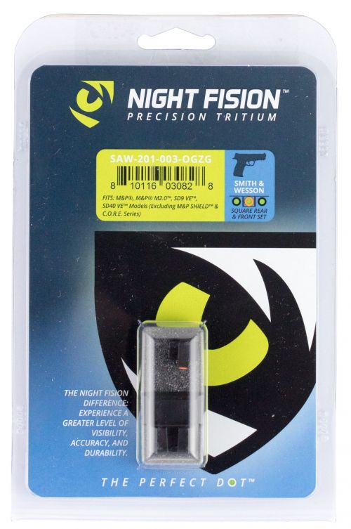 Night Fision Perfect Dot for S&W M&P, M&P M2.0, 9/40 SD VE Green/Orange, Green/Black Handgun Sights
