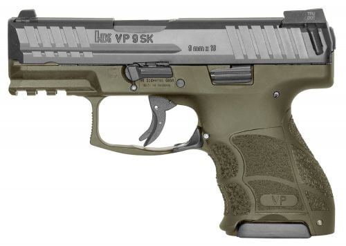 Heckler & Koch H&K VP9 SK 9mm Luger Double 3.39 10+1 OD Green Interchangeable Backst