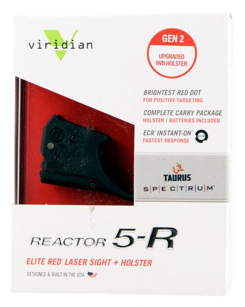 Viridian Reactor R5-R Gen 2 Red Laser with Holster Black Taurus Spectru