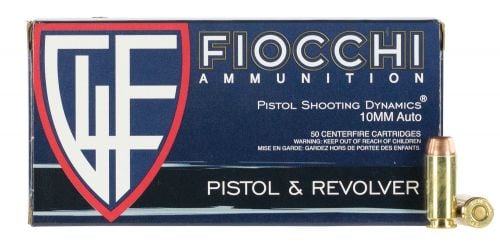 Fiocchi Shooting Dynamics 10mm 180gr  Full Metal Jacket Truncated-Cone 50rd box