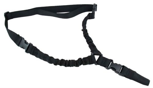 TacFire One Point Sling 30-40 L Adjustable Double Bungee Black Nylon Webbing for Rifle
