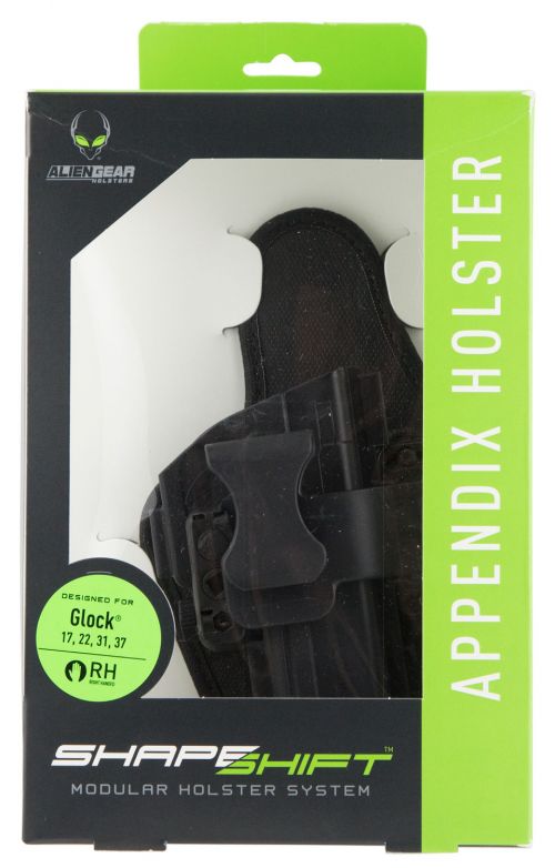 Alien Gear Holsters ShapeShift Appendix S&W M&P Shield 45 Polymer Black