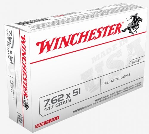 Winchester 7.62x51 NATO 147gr FMJBT (SG76251W)