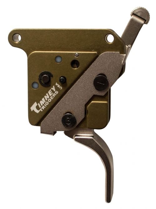 Timney Triggers Elite Hunter Remington 700 Green/Nickel Straight 3 lbs Right