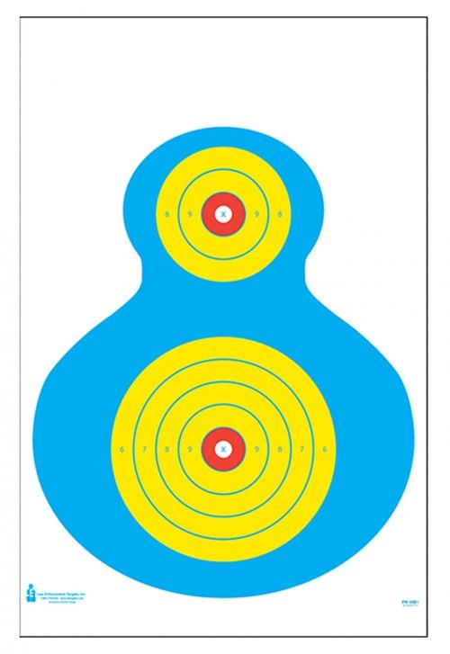 Action Target High Visibility Fluorescent Silhouette Paper Target 19 x 25 100 Per Box