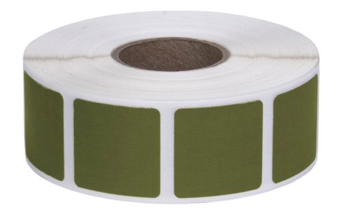 ACTION TARGET INC Square Target Pasters 7/8 1000 Per Roll Military Green